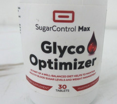 Sugar Control Max Glyco Optimizer 30 tablets exp. 12/2025 (133173-1 B-8)
