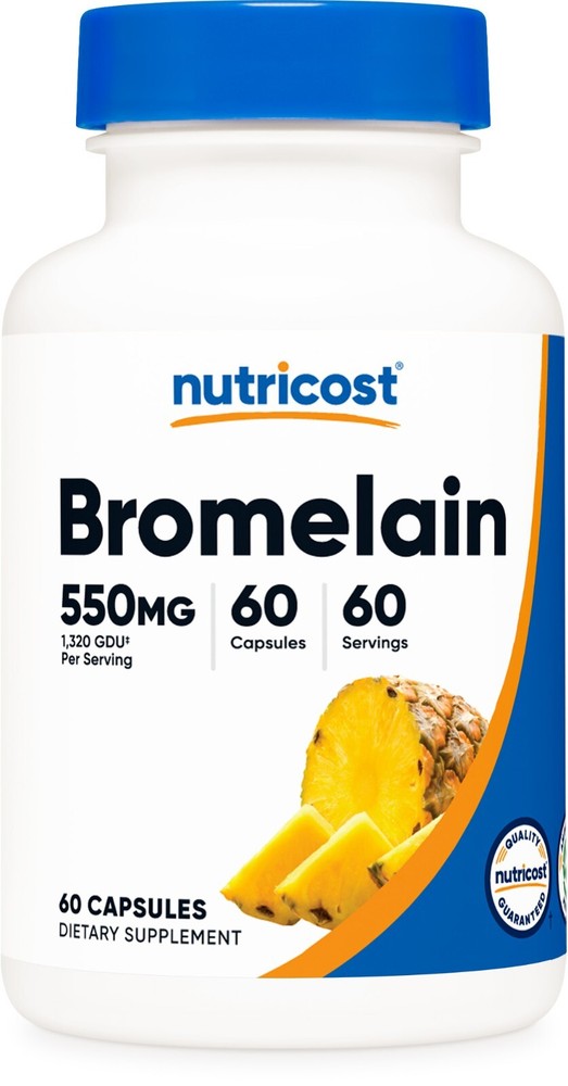 Nutricost Bromelain Capsules (60 Servings)(500 MG Per Serving) – Vegan, Non-GMO