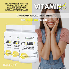 VITAMIN A – Vision & Immune Support – Eye Strain – Essential Nutrient – 60 Cap