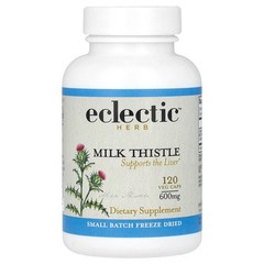2 X Eclectic Herb, Milk Thistle, 120 Veg Caps (600 mg per Capsule)