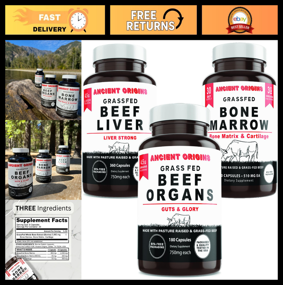 Grass Fed Liver & Organs Starter Pack – Nutrient-Rich Marrow for Health