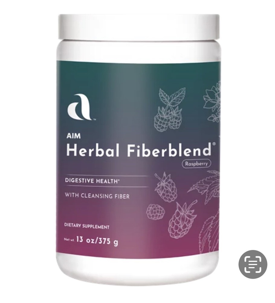 AIM Herbal Raspberry Fiberblend Powder 13oz/375g EXP 1/31/2029