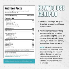 Genepro Unflavored Protein Powder – 100% original (Exp. 05/2027)