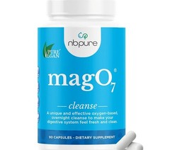 NbPure MAG O7 CLEANSE 90 Capsules ( 30 Servings ) Works Over Night For Bloating
