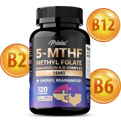 5-MTHF Methylfolate 120pcs – Boosts Cognitive Function, Enhances Memory & Focus