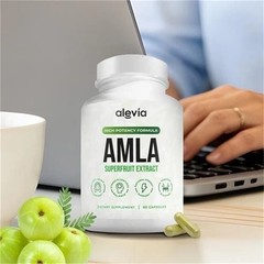 5x Alevia Organic Amla Capsules 1000mg Indian Gooseberry Antioxidant Supplement