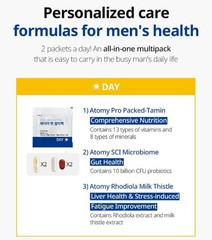 ATOMY Men’s Multipack 144.6g Personalized Care Formulas For men’s Health KOREA