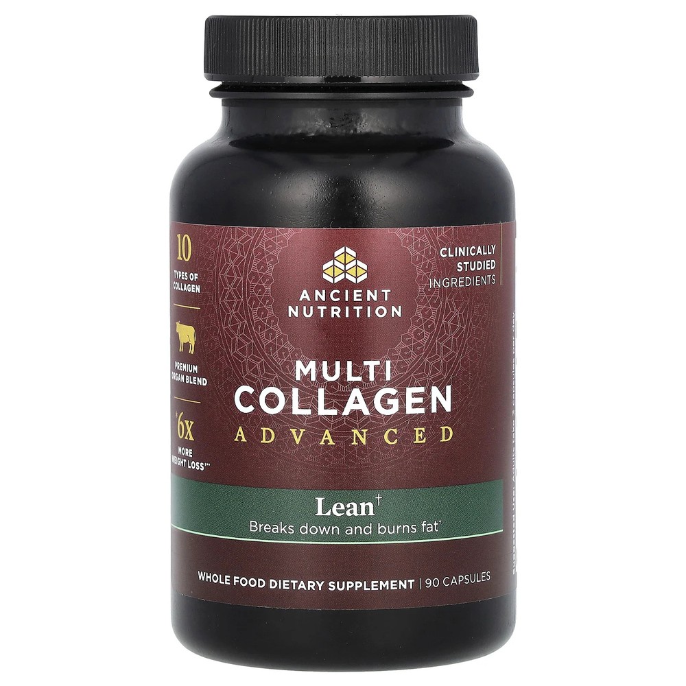 2 X Ancient Nutrition, Multi Collagen Advanced, Lean, 90 Capsules