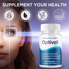 Optivell Vision Support Formula Pills, Opti Vell Eye Health (60 Capsules)