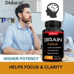 Brain Capsules, Support Memory, Concentration & Mental Clarity, 120 Veg Caps