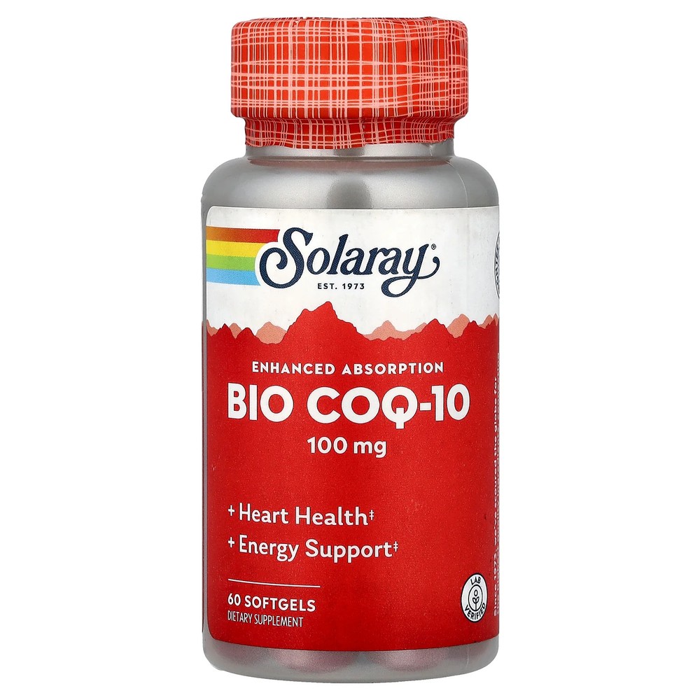 2 X Solaray, Bio COQ-10, Enhanced Absorption, 60 Softgels