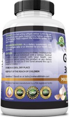 Odorless Pure Garlic 3000 Mg per Serving Maximum Strength 150 Soft Gels Promotes