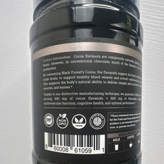 Black Forest Cocoa Flavanols & Flavonoids Powder Vegan 7.05oz Exp 08/2028