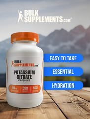 BulkSupplements Potassium Citrate 500 Capsules – 99mg Per Serving