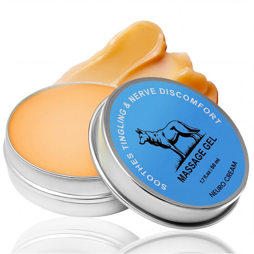 Nerve Relief Balm for Neuropathy – Neuro Magnesium Cream with Menthol & MSM, …