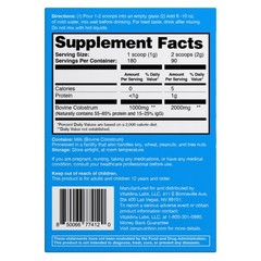 ZENA NUTRITION PURE COLOSTRUM 2000mg DIETARY SUPPLEMENT 90 SERVING EXP:02/2028