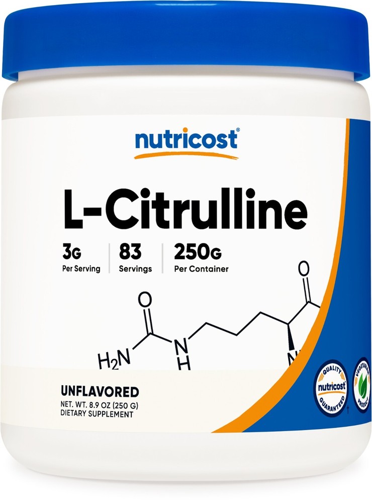 Nutricost L-Citrulline (Base) Powder – (250 Grams)
