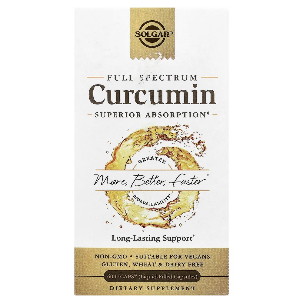 2 X Solgar, Full Spectrum Curcumin, 60 LiCaps�