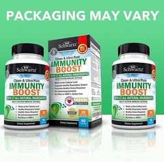 Immune Support Supplement with Vitamin C 1000mg Zinc Elderberry Extract, 90 ct