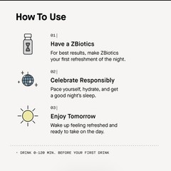 ZBiotics Pre-Alcohol Probiotic Drink, 12 Pack