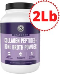 Left Coast Performance Collagen Bone Broth Powder Bone Broth Grass Fed 2lb