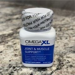 OmegaXL Joint & Muscle Support Green-Lipped Mussel Oil Extract 60 Softgels