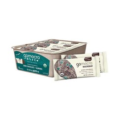 GoMacro MacroBar Vegan Protein Bars Dark Chocolate Almond 12 Ct