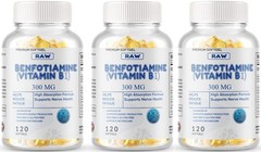 Benfotiamine 300mg 360 Softgels Gluten Free and Non-GMO Vitamin B1