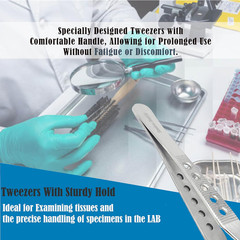 Premium Quality Adson Tissue 1X2Teeth Forceps 4.75″, Curved, Fenestrated Grip, S