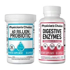 Premium Gut Health Bundle: 60 Billion Probiotics 30ct + Digestive Enzymes 60ct S