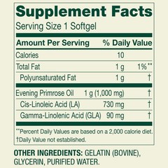 Spring Valley Standardized Evening Primrose Oil Women’s Health Dietary Supplemen