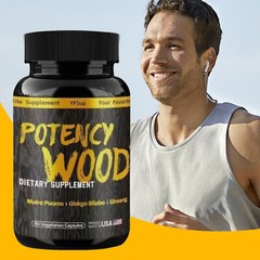 Herbal Supplements 60 Capsules, Potency Wood Ginseng Ashwagandha Gingko Tribulus