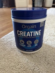 Orgain Micronized Creatine Monohydrate Powder, Unflavored 5g Bodybuilding