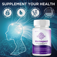 (1 Pack) Memopezil Nootropic All Natural Brain Supplement Memo Pezil 60 Capsule