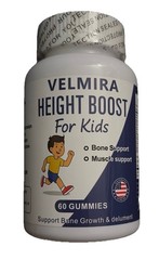 Velmira Height Boost Gummies for Kids 60ct Bone & Muscle Support Supplement
