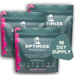 3PCS Optimize Minerals Multi – Mineral Daily Powder – Gluten Free, 30 Servings