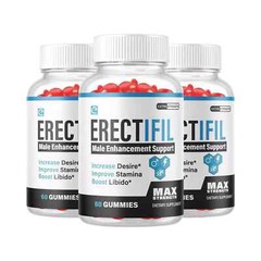 3-Pack Erectifil Gummies – All Natural Support For Men -180 Gummies