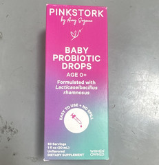 Pink Stork Baby Probiotic Liquid Drops L. rhamnosus Digestive 1 fl oz