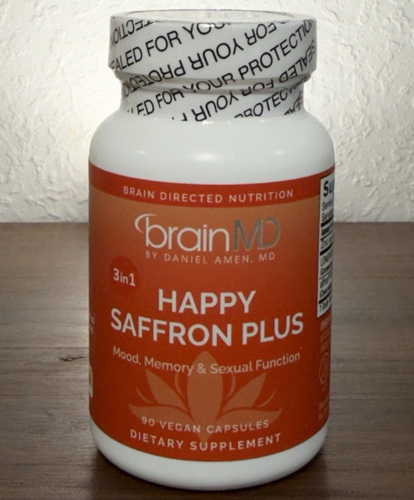 brainMD Happy Saffron Plus Mood & Memory Support 90ct Vegan Capsules