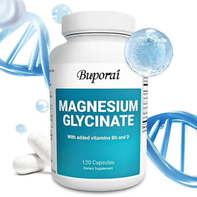 Magnesium Glycinate 120pcs, Improves Memory, Supports Brain and Nervous Health
