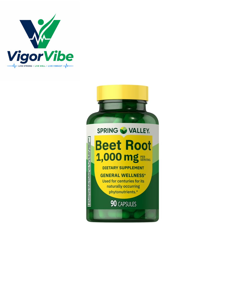Spring Valley Beet Root Dietary Supplement, 1000 mg, 90 Count