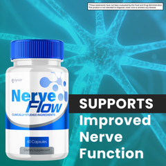 Nerve Flow Advanced Nerve Support Formula Maximum Strength Vitamin 180 Capsules