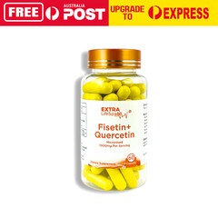 Fisetin Quercetin Australia 99.8% AU Lab Certified 500mg x60 Capsules Supplement