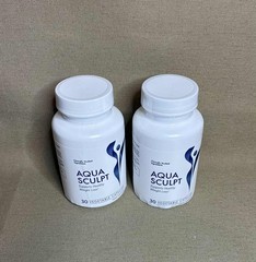 2 NEW Sealed AQUA SCULPT Advanced Weight Loss Support Maximum Strength 30 X 2
