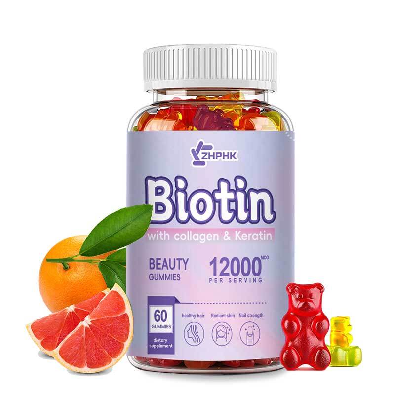 Premium Biotin Collagen Peptide Supplements with Vitamin D for Hair Skin Nails