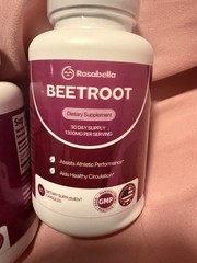 Rosabella Beetroot Dietary Supplement Capsules 60 GMP 1300mg 2-Pack