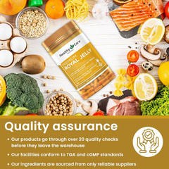 Royal Jelly 1000 365 Capsules Supplements Made in Australia
