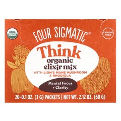 2 X Four Sigmatic, Think, Organic Elixir Mix With Lion’s Mane Mushroom & Rhodio