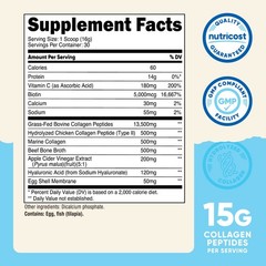 Nutricost Multi Collagen Protein Complex Powder (30 Servings) Unflavored