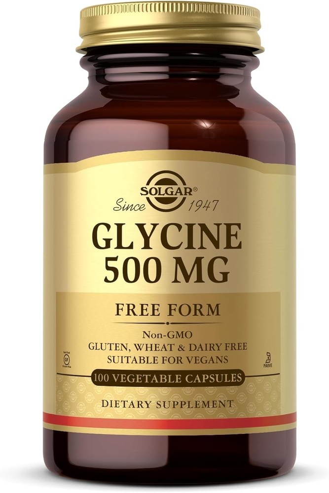 Solgar Glycine 500 mg – 100 Vegetable Capsules